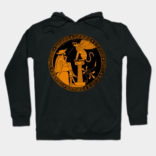 Oedipus and the Sphinx Attic redfigure Hoodie